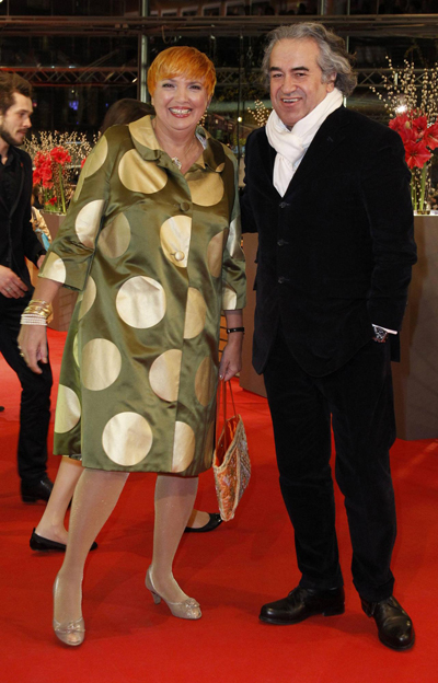 Celebrities arrive on red carpet for awards ceremony at 61st Berlinale International Film Festival