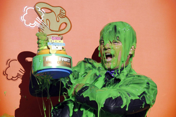 Slimy moments at Kids' Choice Awards