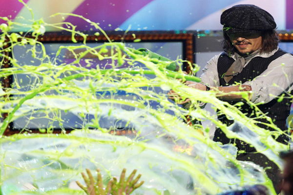 Slimy moments at Kids' Choice Awards