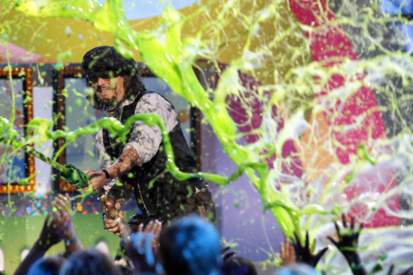 Slimy moments at Kids' Choice Awards