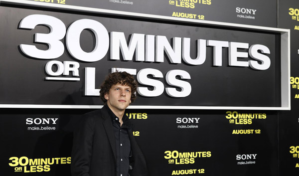 Film '30 Minutes Or Less' premieres in Hollywood