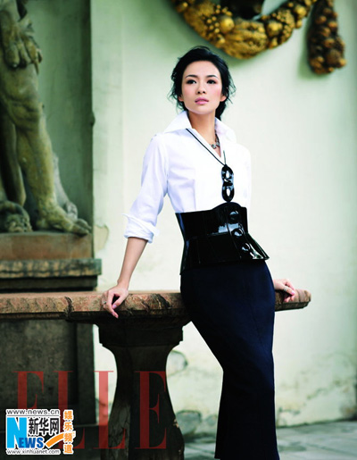 Zhang Ziyi shines for 'Elle'