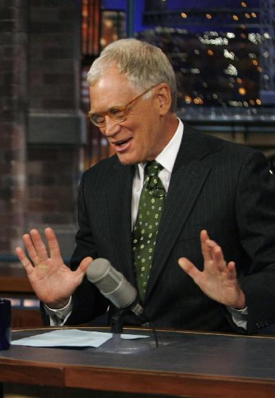 Letterman back at work after website death threat