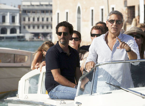 George Clooney in Venice for film festival