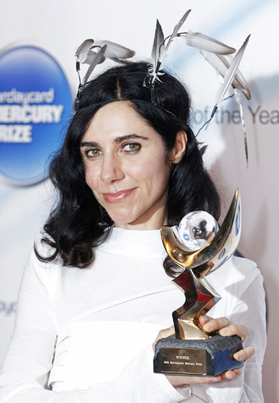 PJ Harvey wins UK's Mercury Prize for best album