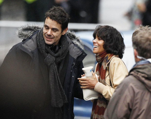 Halle Berry at set of movie 'Cloud Atlas' in Glasgow