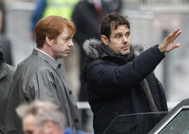 Latest Hugo Weaving pics from the set of Cloud Atlas in Glasgow