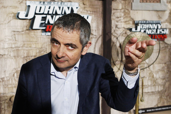 'Mr. Bean' promotes 'Johnny English Reborn'