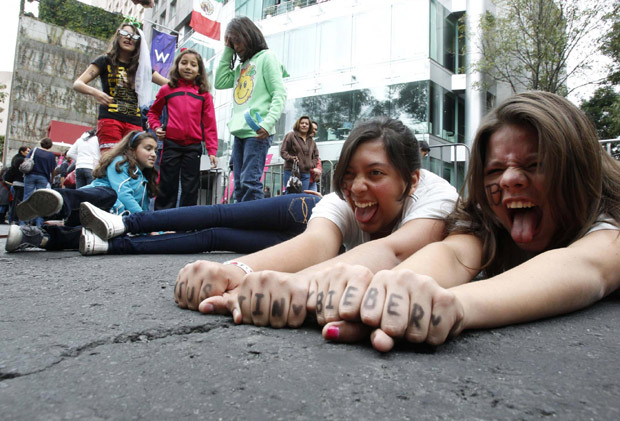 Justin Bieber performs his 'My World Tour' concert in Mexico City