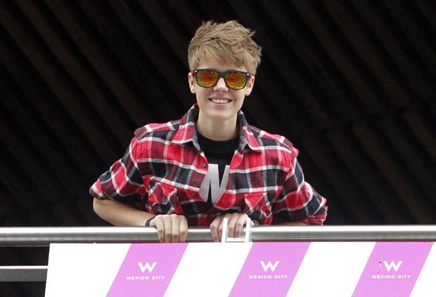 Justin Bieber performs his 'My World Tour' concert in Mexico City