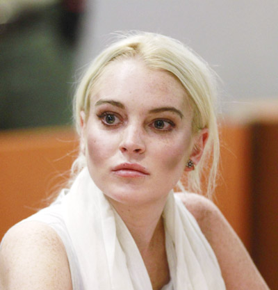 Lindsay Lohan attends hearing in LA