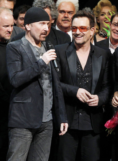 U2 honored as 'Greatest Act' in 25 years