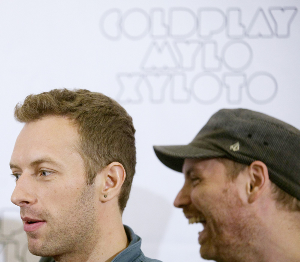 Coldplay presents new album 'Mylo Xyloto'