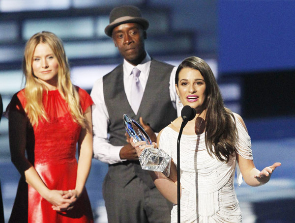 Celebrities accept awards at People's Choice Awards