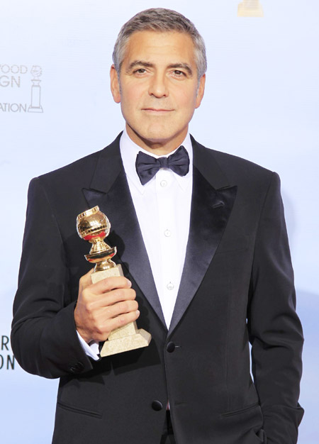 George Clooney attends Golden Globe Awards