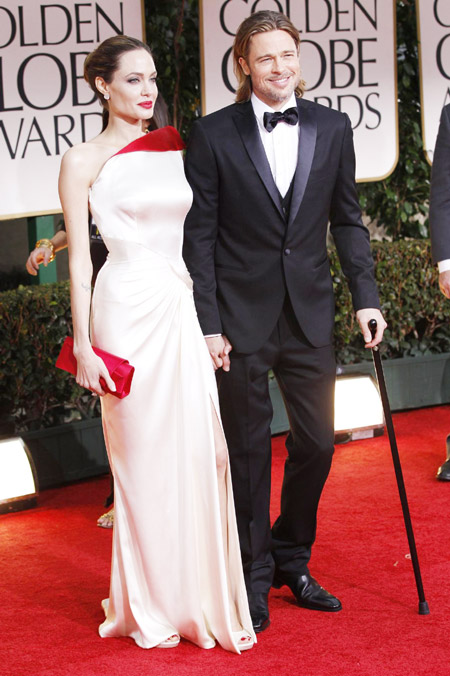 Pitt, Jolie attend Golden Globe Awards