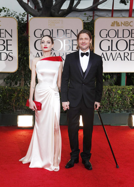 Pitt, Jolie attend Golden Globe Awards