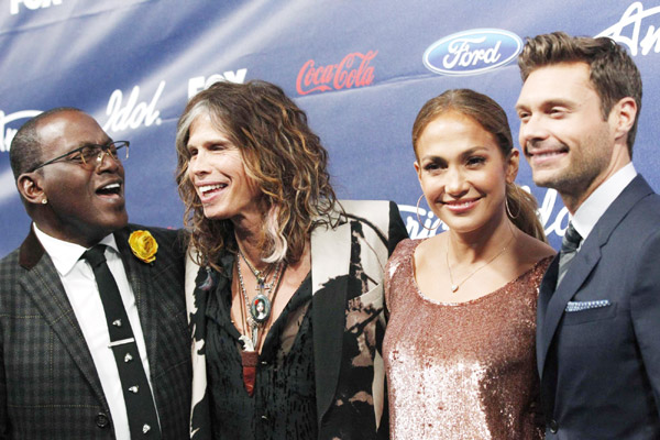 Finalists and judges attend 'American Idol' party