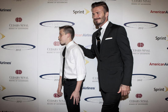 David Beckham receives award in Los Angeles