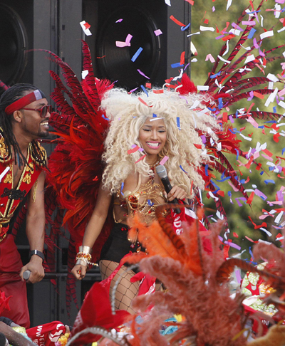 Nicki Minaj performs in Belmont