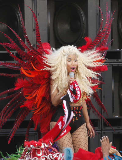 Nicki Minaj performs in Belmont