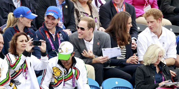 Prince William and Kate cheer at Olympics