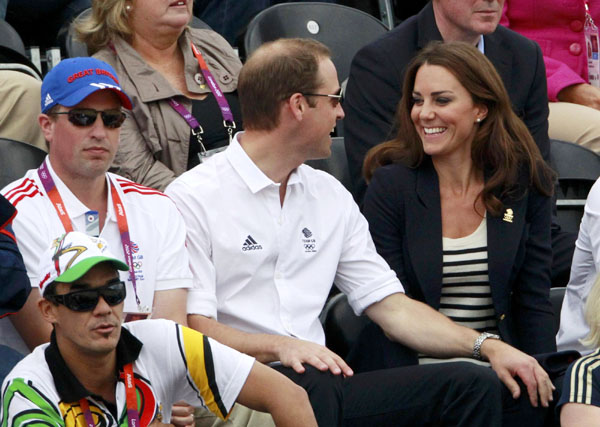 Prince William and Kate cheer at Olympics