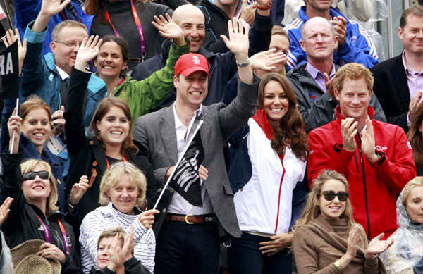 Prince William and Kate cheer at Olympics