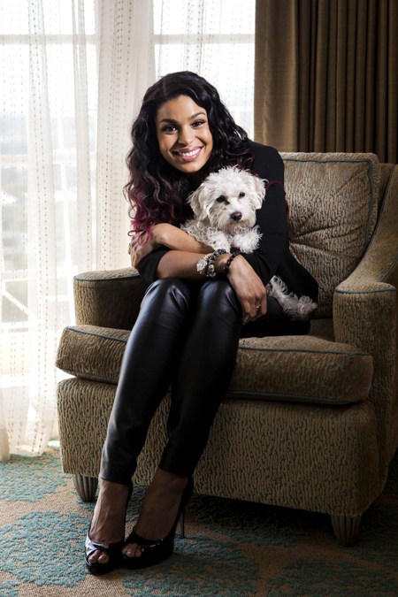 Jordin Sparks poses in Los Angeles