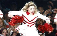 Madonna performs MDNA world tour