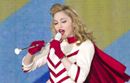 Madonna performs MDNA world tour