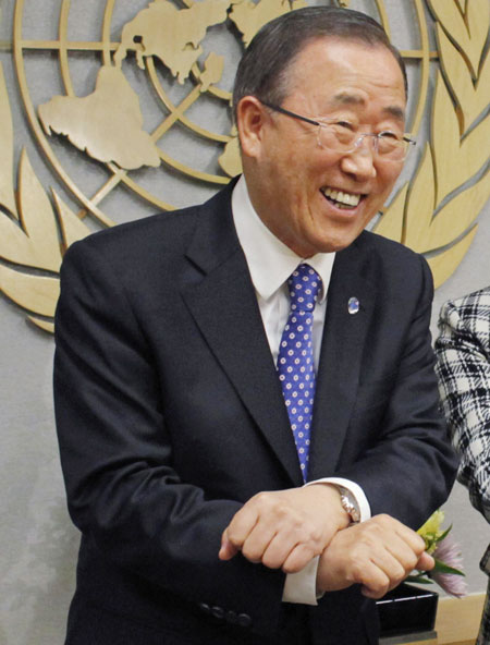 UN chief meets South Korean pop star