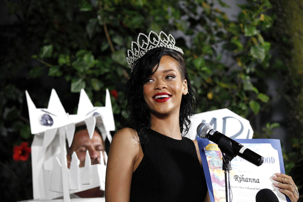 Rihanna attends Halloween Carnaval