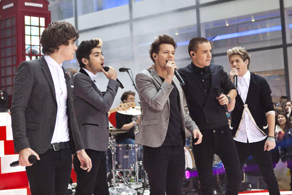 'One Direction' performs on NBC's Today show