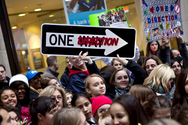 'One Direction' performs on NBC's Today show