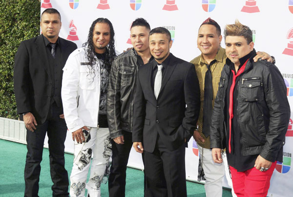 Singers arrive at Latin Grammy Awards