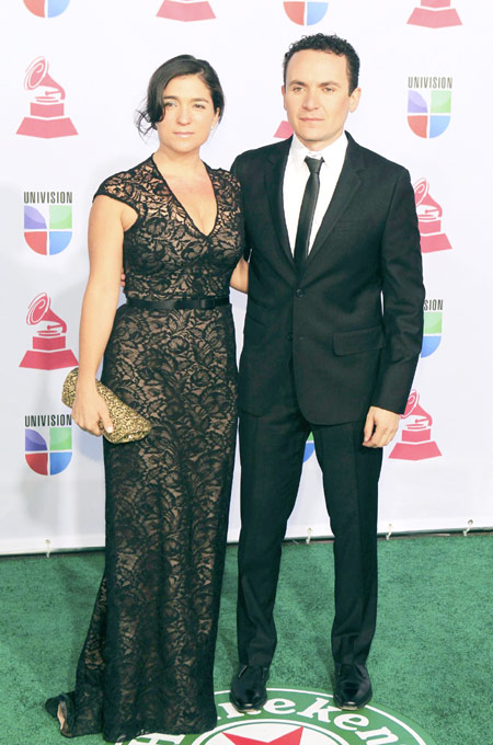 Singers arrive at Latin Grammy Awards