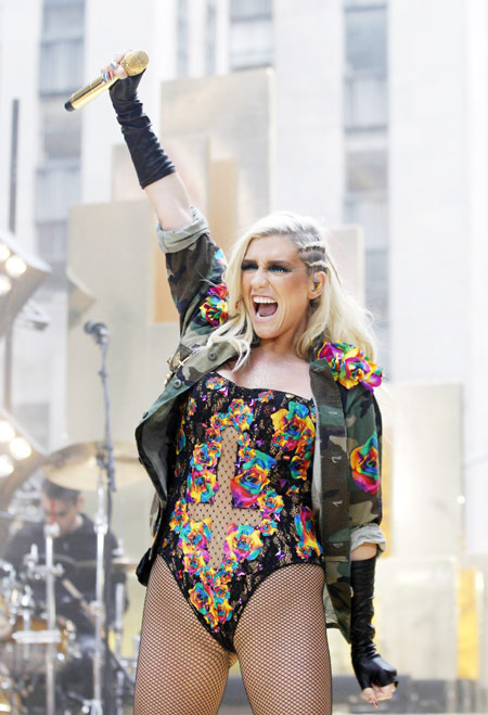 Ke$ha performs on NBC's 'Today' show