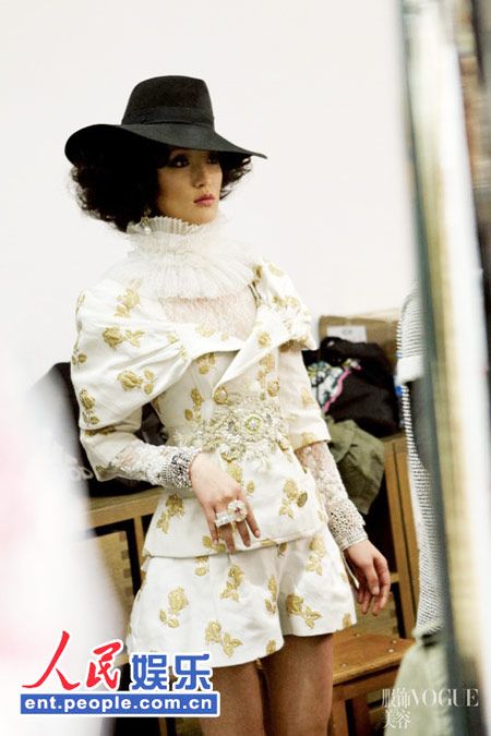 Zhou Xun on Vogue magazine