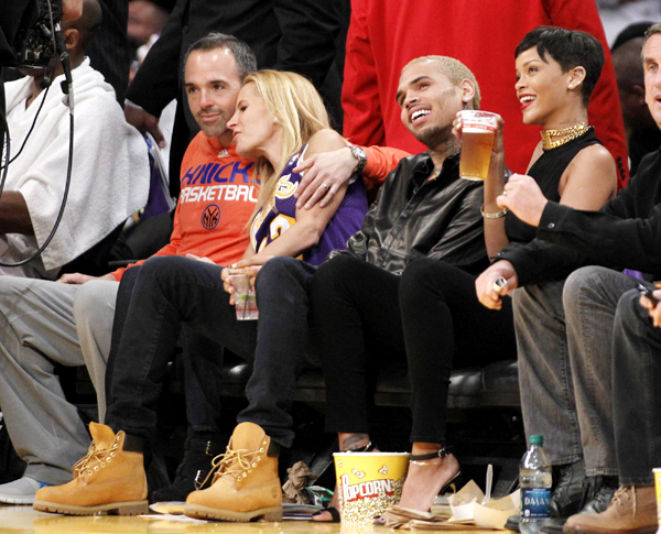 Chris Brown And Rihanna Sex And Porn - Chris Brown and Rihanna go to NBA game[7]|chinadaily.com.cn