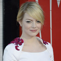 Emma Stone laughs at style icon tag