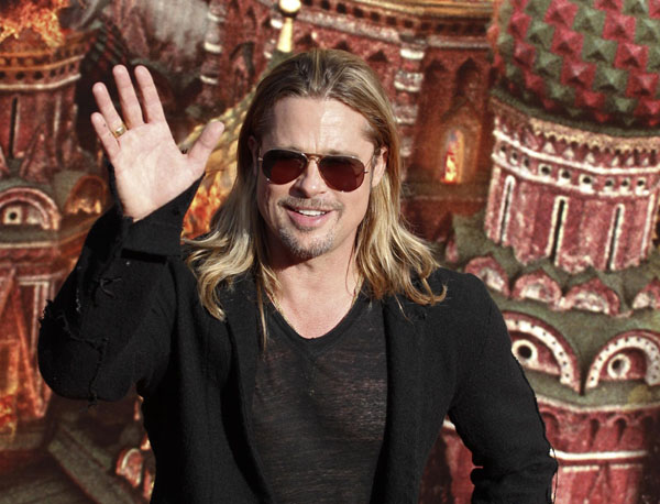 Brad Pitt attends 35th Int'l Film Festival in Moscow