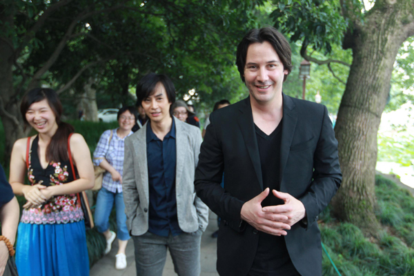 Keanu Reeves promote director debut in Hangzhou