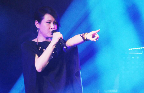 Singer Rene Liu performs in concert in Taipei