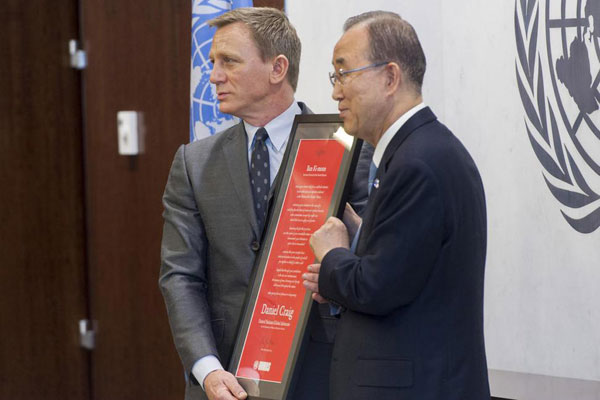UN appoints Daniel Craig as Global Mine Action Advocate