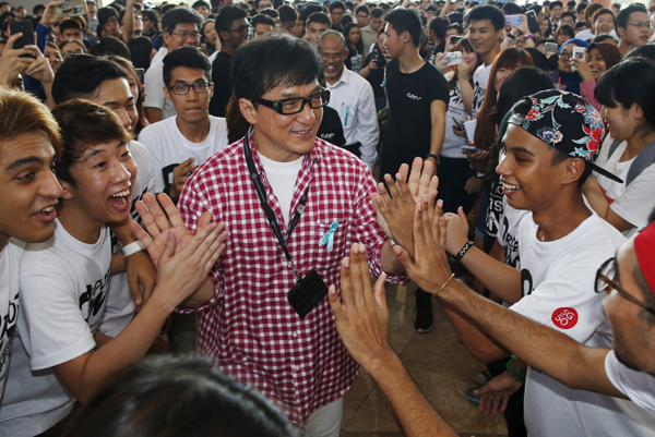 Jackie Chan launches anti-drug mobile game in Singapore