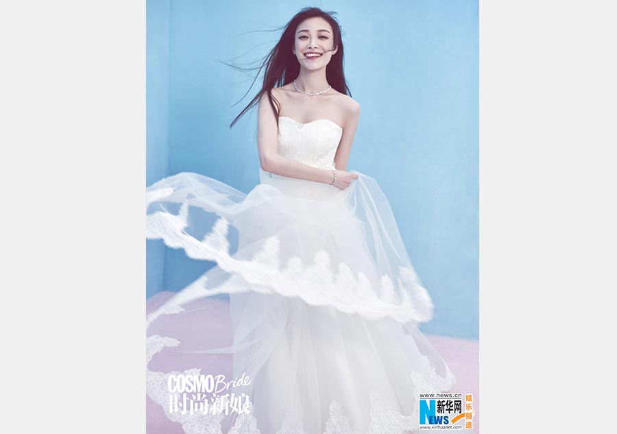 Actress Ni Ni poses for Cosmo Bride