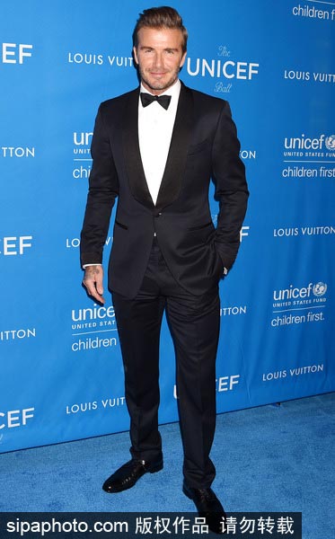 Beckham at UNICEF Ball honoring David Beckham