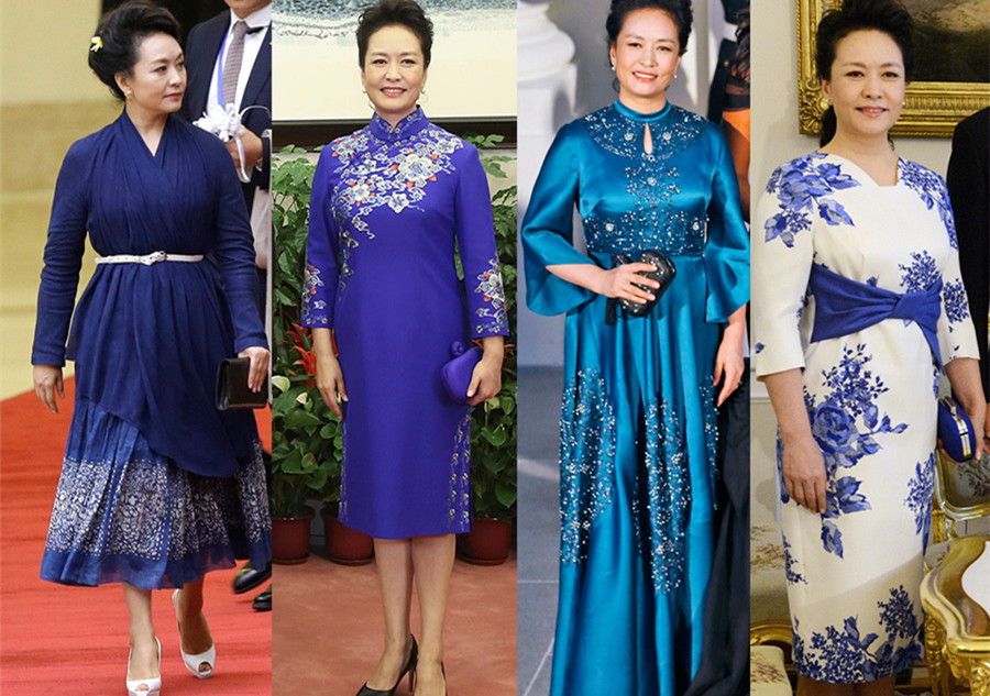 First Lady fashion: Rhapsodies in blue