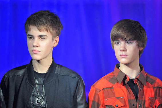 Pop sensation Justin Bieber meets wax double
